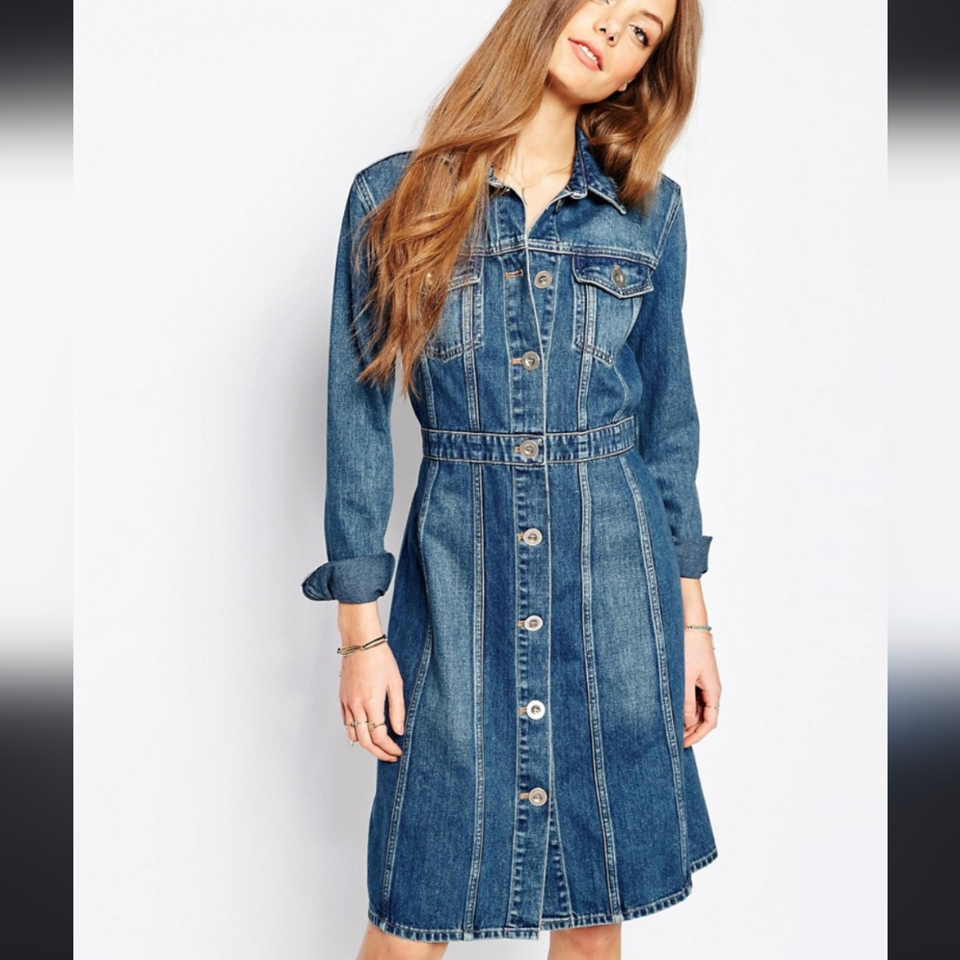 M.I.H. Denim Fitted Dress
